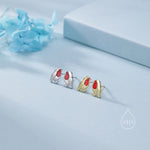 Baby Robin Bird Stud Earrings in Sterling Silver, Silver or Gold, British Bird Earrings, Nature Inspired Animal Earrings