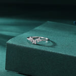 Hydrangea Bouquet CZ Flower Motif Ring