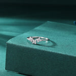 Hydrangea Bouquet CZ Flower Motif Ring
