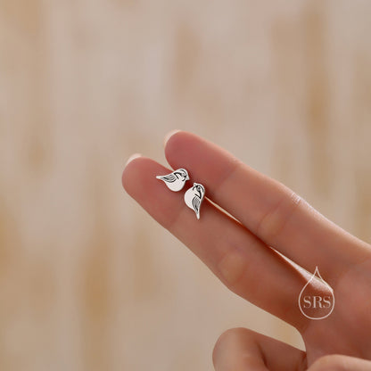 Sterling Silver Tiny Sparrow Bird Stud Earrings Earrings, Silver Sparrow Earrings, Cute Sparrow Earrings