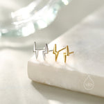 Small Lightning Bolt Stud Earrings