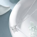 Emerald Cut 1ct Moissanite Pendant Necklace