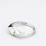 Kite Signet Ring in Sterling Silver, Silver or Gold, Starburst Ring, Rhombus Ring, Statement Ring US 5 - 8