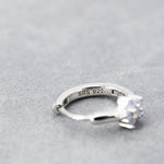 Opal Colour CZ Flower Huggie Hoop in Sterling Silver, Silver or Gold, Delicate Flower CZ Hoops, Tiny Flower Hoops, Tiny CZ Hoops