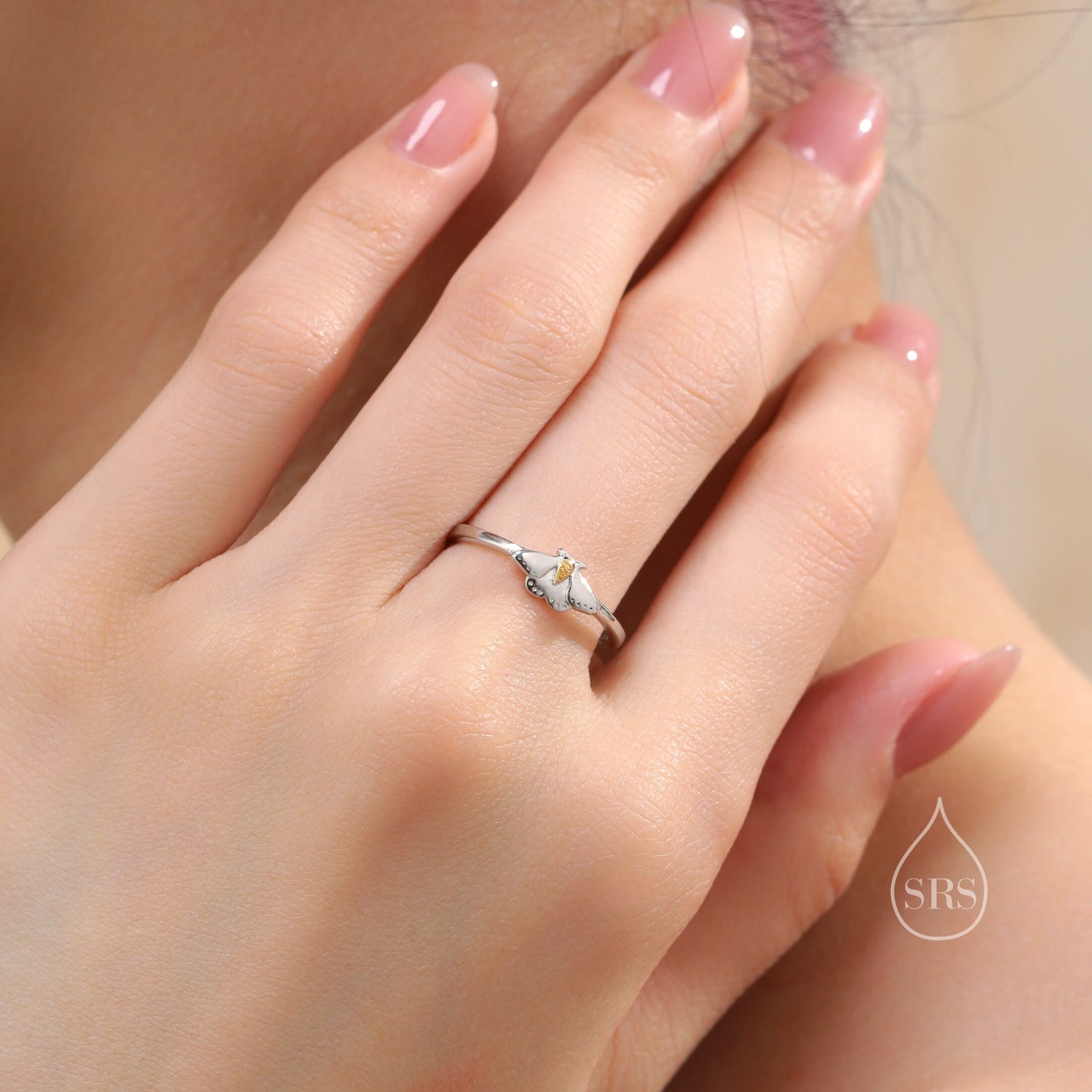 Luna Moth Motif Ring
