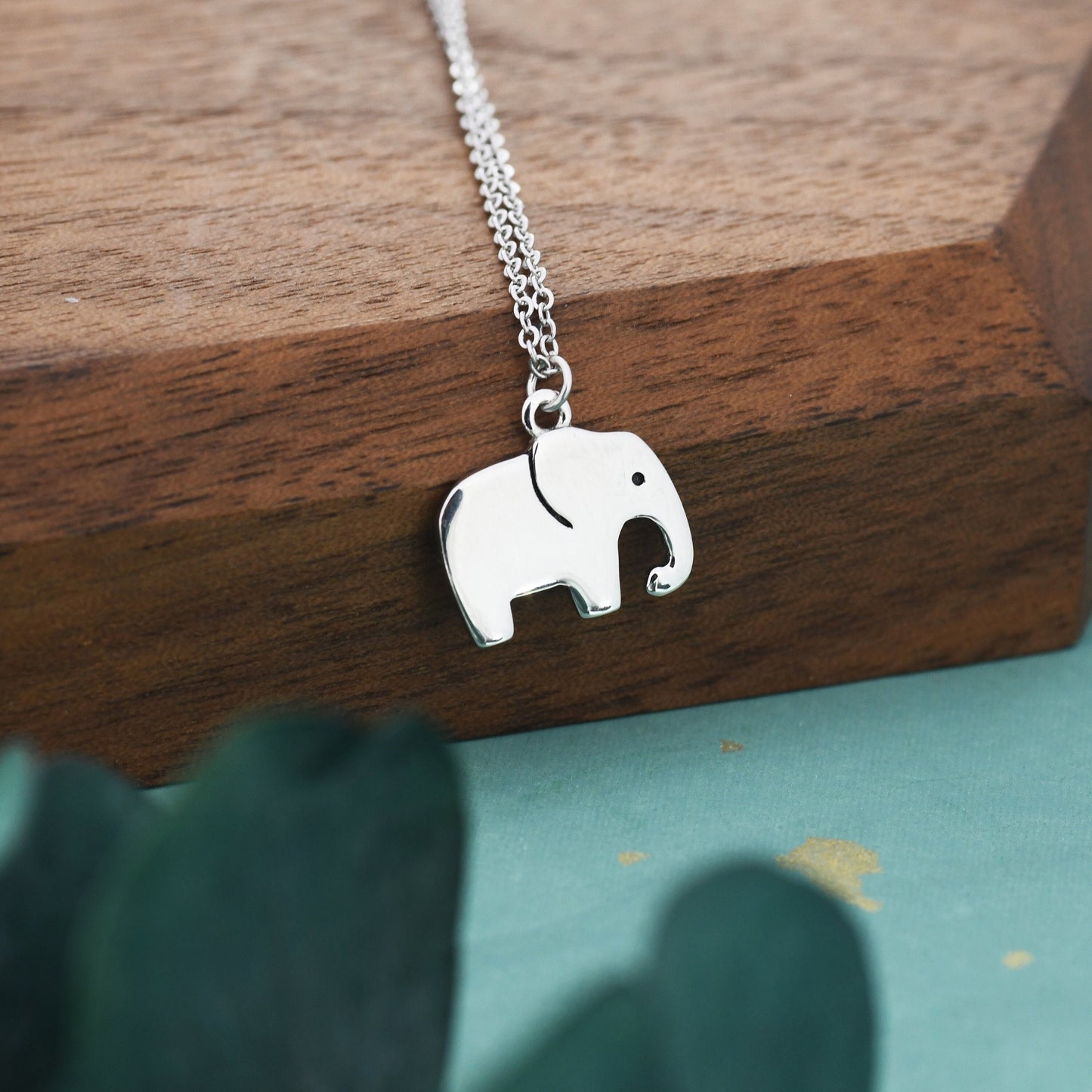 Sterling Silver Cute Elephant Necklace and Dangle Earrings in Sterling Silver, Silver Animal Earrings and Pendant, Nature Inspired Jewellery