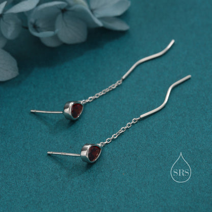 Sterling Silver Balloon Dangle Stud Earrings, Silver or Gold, Red Balloon Earrings, Cute and Quirky Design