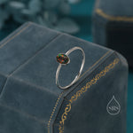 Black Opal Oval Ring in Sterling Silver, US 5 - 8, Lab Created Black Opal Stone Ring, Simulated Black Opal Ring