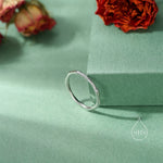 Sterling Silver Irregular Shape Skinny Ring, Very Skinny Irregular Shaped Delicate Ring Band, Stacking Ring US 5-8, Wave Ring