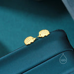 Hedgehog Stud Earrings in Sterling Silver, Silver or Gold, Hedgehog Earrings, Nature Inspired Animal Earrings