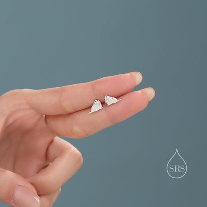 Tiny Walrus Stud Earrings in Sterling Silver - Animal Stud Earrings - Ocean Animal Earrings - Cute, Fun, Whimsical