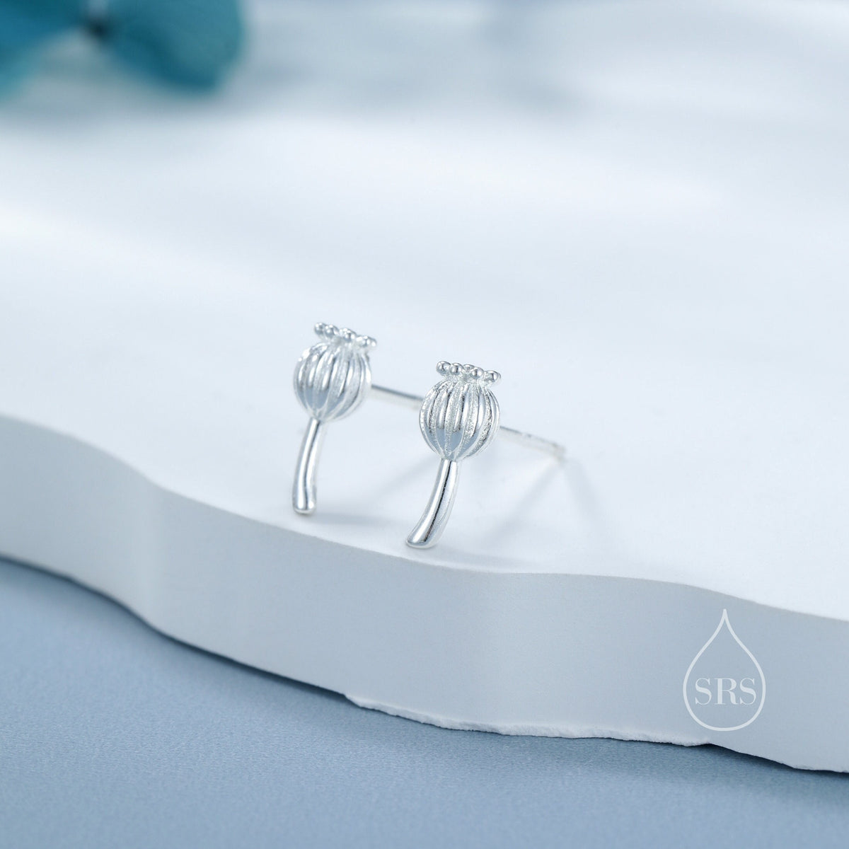 Tiny Seed Pod Stud Earrings