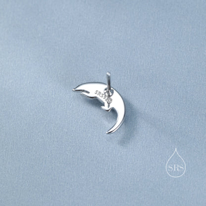 Pangolin Stud Earrings in Sterling Silver, Silver or Gold, Ant Eater Earrings, Nature Inspired Animal Earrings