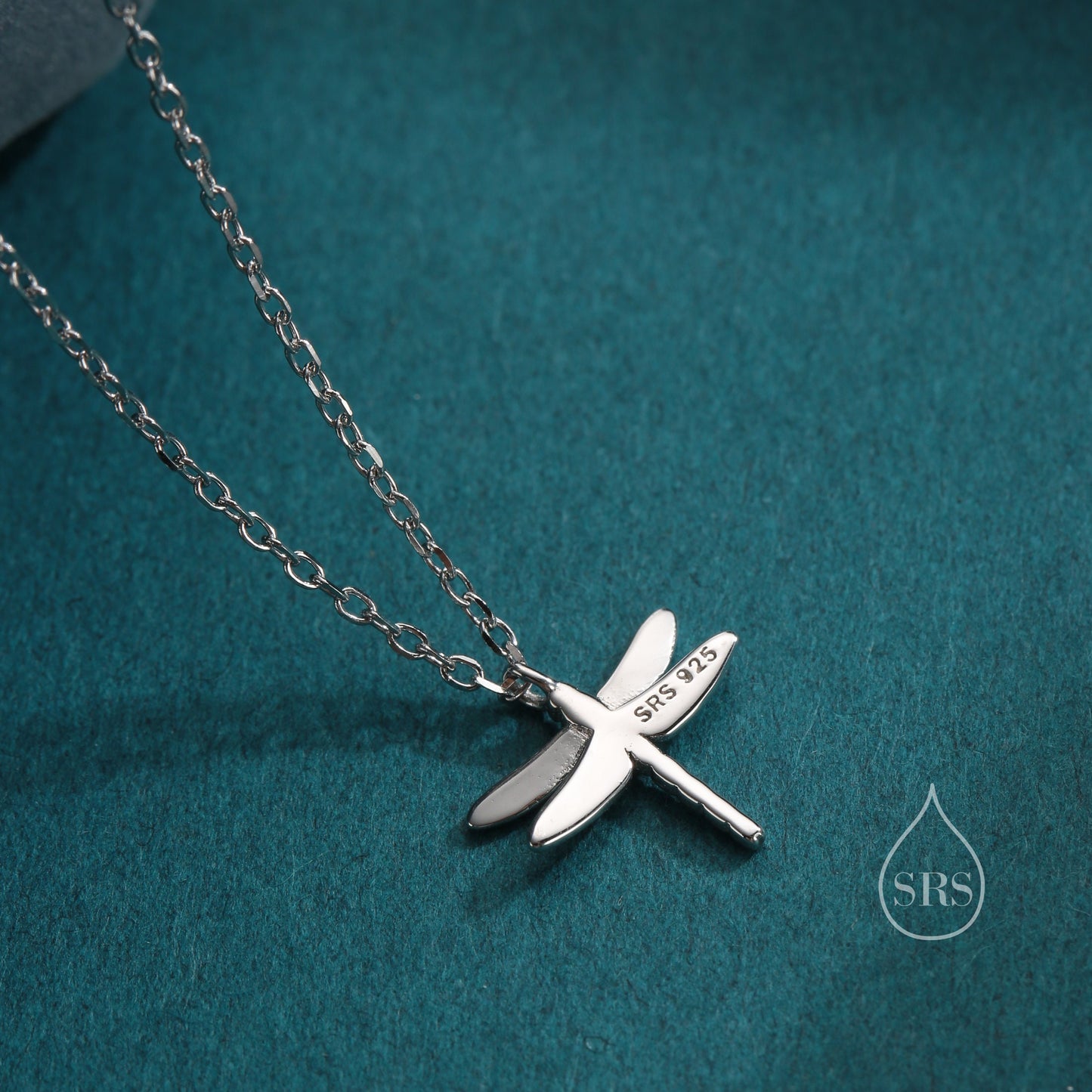 Tiny Dragonfly Pendant Necklace in Sterling Silver, Dragonfly Necklace, Silver or Gold or Rose Gold - Cute Quirky and Fun