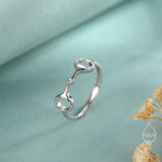 Sterling Silver Snaffle Bit Ring, Silver or Gold, Adjustable Size Snaffle Ring, Small Equestrian Snaffle Bit Ring, Horse Snaffle Bit Ring