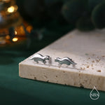 Very Tiny Otter Stud Earrings in Sterling Silver - Silver, Gold or Rose Gold Finish - Cute Animal Earrings - Fun, Whimsical Earrings