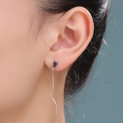 Sterling Silver Balloon Dangle Stud Earrings, Silver or Gold, Red Balloon Earrings, Cute and Quirky Design