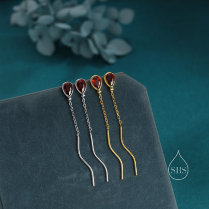 Sterling Silver Balloon Dangle Stud Earrings, Silver or Gold, Red Balloon Earrings, Cute and Quirky Design