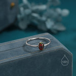 Black Opal Oval Ring in Sterling Silver, US 5 - 8, Lab Created Black Opal Stone Ring, Simulated Black Opal Ring