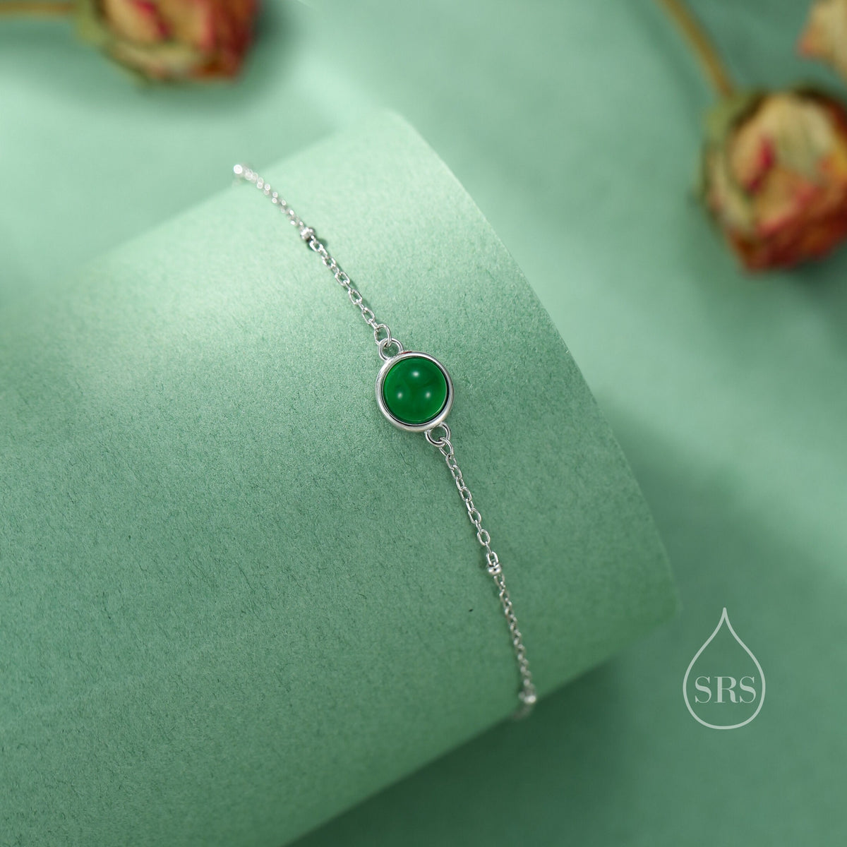 Green Onyx Gemstone Bracelet