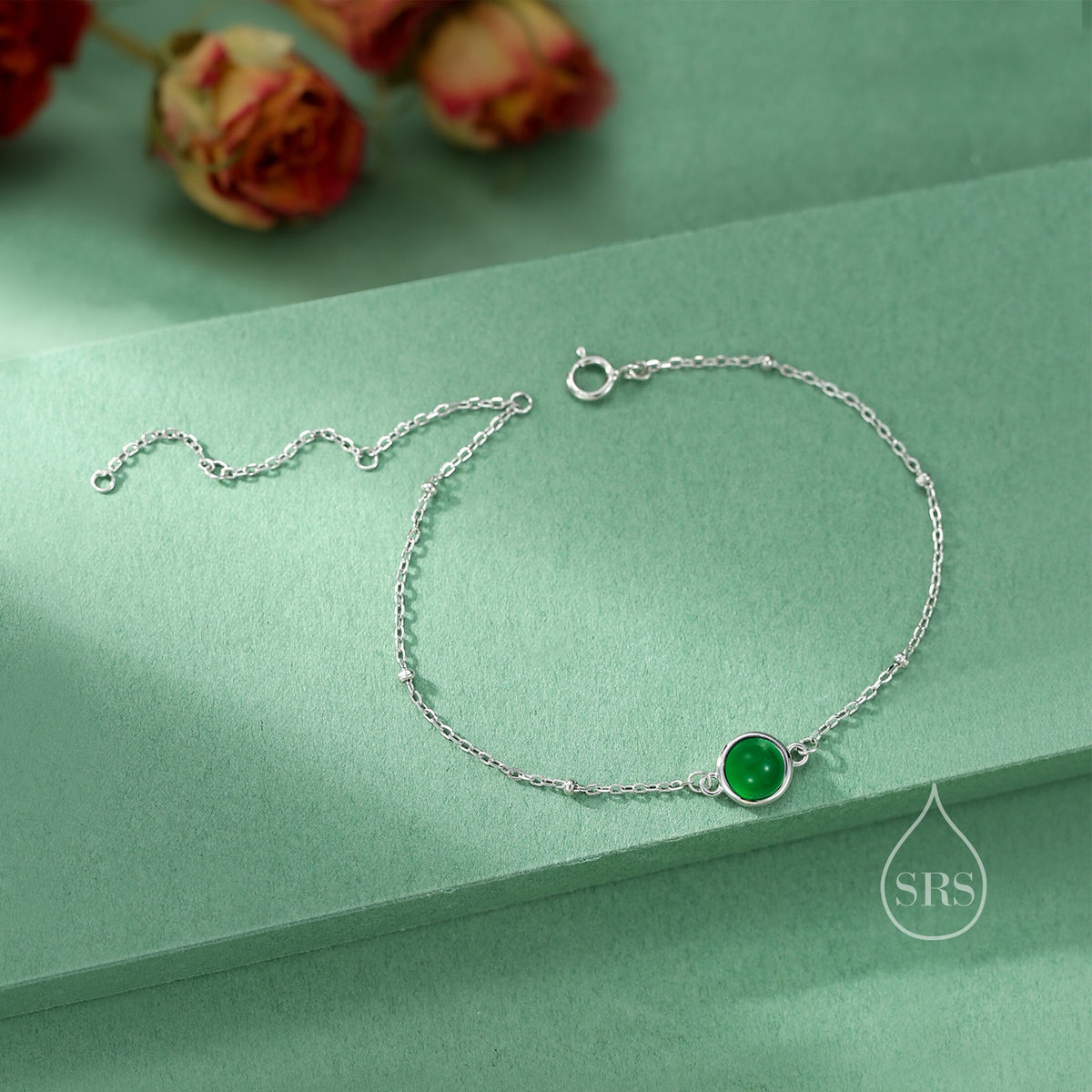 Green Onyx Gemstone Bracelet
