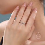 Sterling Silver Tiny Ribbon Bow Ring, Adjustable Size, Small Ribbon Bow Ring, Tiny Bow Ring, Cute and Dainty