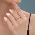 Sterling Silver Tiny Ribbon Bow Ring, Adjustable Size, Small Ribbon Bow Ring, Tiny Bow Ring, Cute and Dainty