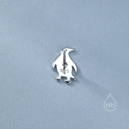 Tiny Penguin Bird Stud Earrings in Sterling Silver - Silver, Gold or Rose Gold, Fun Quirky and Whimsical Jewellery