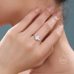 1.25 Ct Moissanite Oval Ring in Sterling Silver, Vintage Inspired Design, US 5 - 8, 1 carat Moissanite Ring