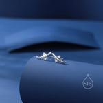 Very Tiny Sawtooth Shark Stud Earrings in Sterling Silver, Silver or Gold or Rose Gold, Cute Sawtooth Shark Earrings