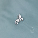 Extra Small Dragon Stud Earrings in Sterling Silver, Silver or Gold or Rose Gold, Sterling Silver Dragon Earrings, Small Dragon Stud