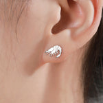 Mismatched Prawn and Crab Stud Earrings in Sterling Silver, Asymmetric Crab Shrimp Stud Earrings, Fish Earrings, Ocean Animal Earrings