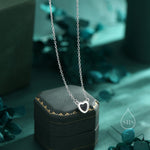 Genuine Black Onyx Heart Pendant Necklace in Sterling Silver, Silver or Gold, Natural Black Onyx Necklace