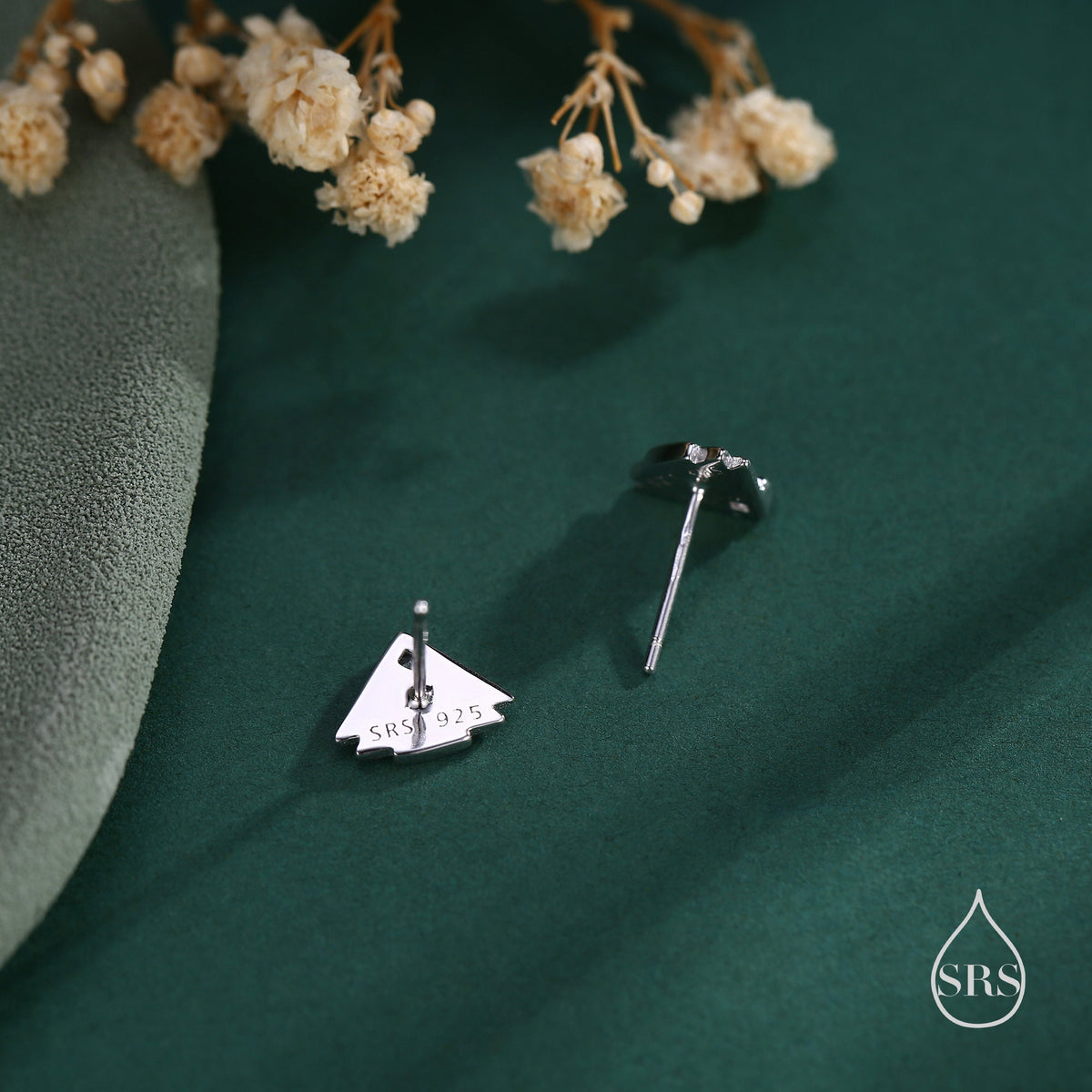 Art Deco Inspired Small Sun Ray Stud Earrings in Sterling Silver, Black or clear CZ, Silver or Gold or Rose Gold, Tiny Art Deco Style Earrings