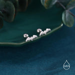 Tiny Bat Screw Back/Flat Back/ Stud Earrings in Sterling Silver, Silver or Gold or Rose Gold, Simple Bat Earrings, Stacking Earrings, Animal Earrings