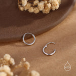 Geometric Circle Hoop Earrings