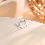 Extra Tiny Lavender Stud Earrings in Sterling Silver, Silver or Gold or Rose Gold, Delicate Lavender Flower Earrings