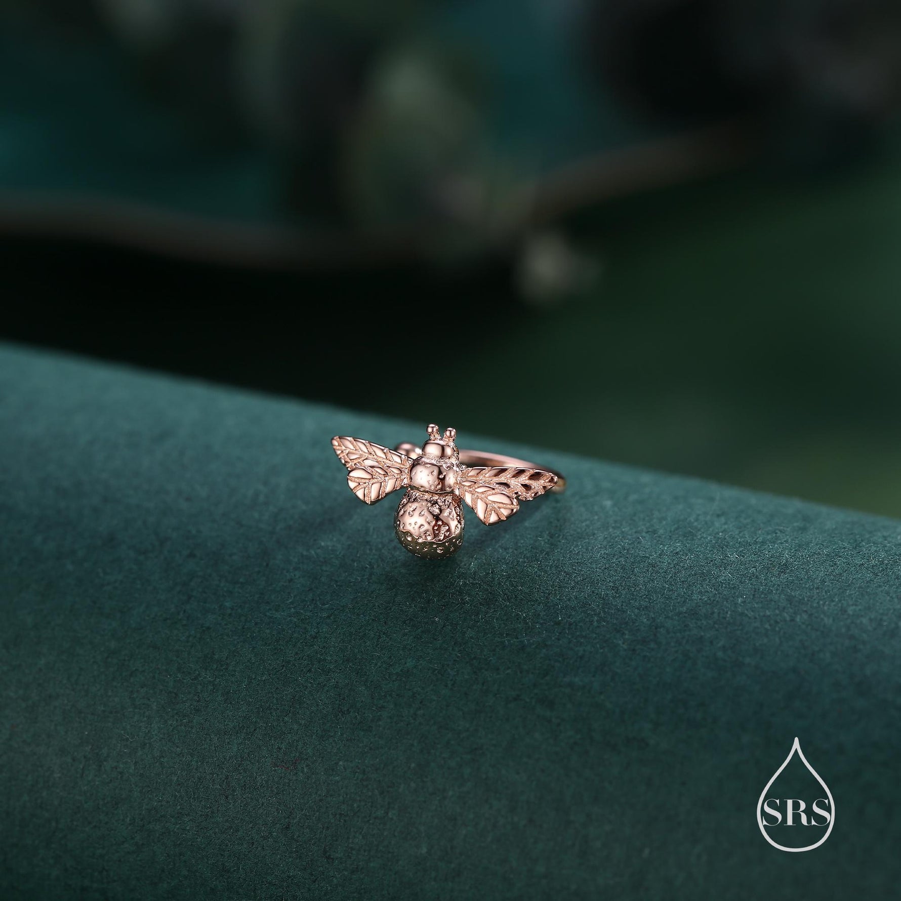 Piercing Free Bumble Bee Ear Cuff in Sterling Silver, Silver Gold or Rose Gold, Sold as a pair, No Piercing Ear Cuffs