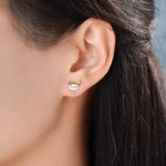 Sterling Silver Tiny Wren Bird Stud Earrings Earrings, Silver Wren Earrings, Cute Sparrow Earrings