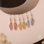 Dragonfly Wing Drop Earrings in Sterling Silver, Silver or Gold or Rose Gold, Butterfly Wing Earrings, Wing Earrings,
