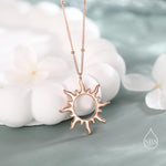 Sun Ray Pendant Necklace