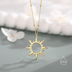 Sun Ray Pendant Necklace