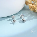 Sterling Silver Dark Iolite Stud Earrings in Sterling Silver, Bezel Set and Rose Cut Iolite, Natural liolite Earrings,