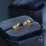 Seashell Earrings in Sterling Silver - Petite Auger Shell Stud - Silver or Gold or Rose Gold, Pointy Shell - Sea, Ocean, Cute,