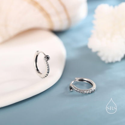 Sterling Silver Octopus Tentacles Hoop Earrings, Silver, Gold or Rose Gold, Single Octopus Hoop Earrings, Squid Tentacle Hoops