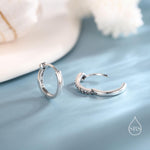 Sterling Silver Octopus Tentacles Hoop Earrings, Silver, Gold or Rose Gold, Single Octopus Hoop Earrings, Squid Tentacle Hoops