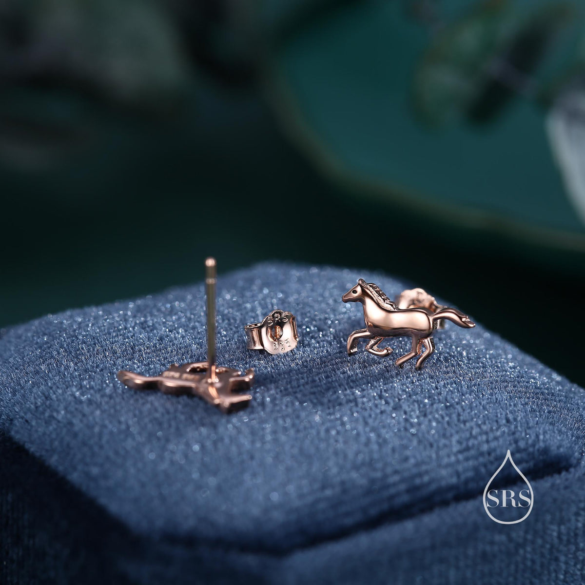 Tiny Little Running Horse Earrings in Sterling Silver, Silver, Horse Lover Earrings, Horse Gift, Horse Jewellery
