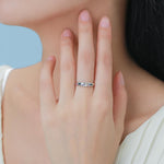 Multicolour Confetti Irregular CZ Stacking Ring