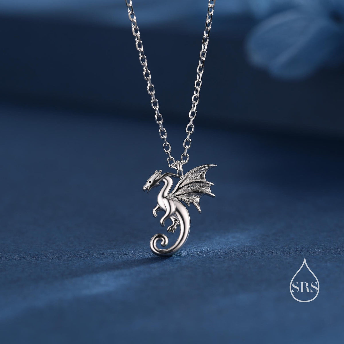 Winged Dragon Pendant Necklace