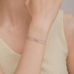 Bumble Bee Double Layer Charm Bracelet